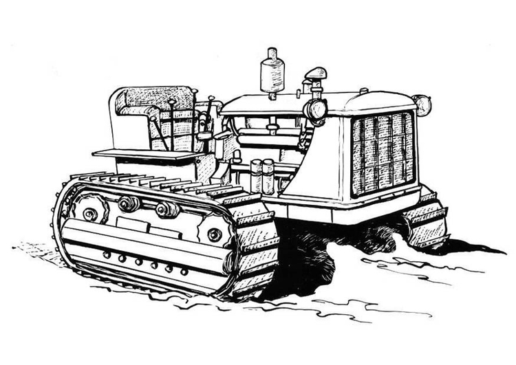 Coloriage tracteur