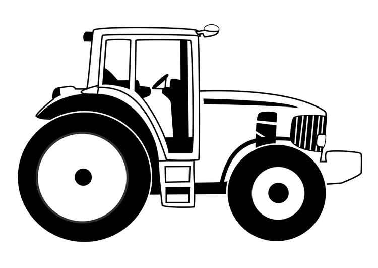 Coloriage tracteur - Coloriages Gratuits à Imprimer