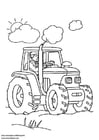 Coloriage tracteur