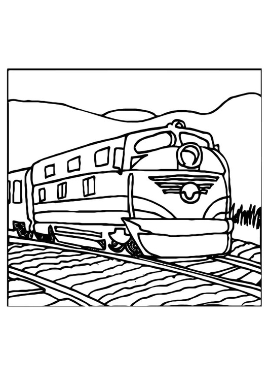 Coloriage train