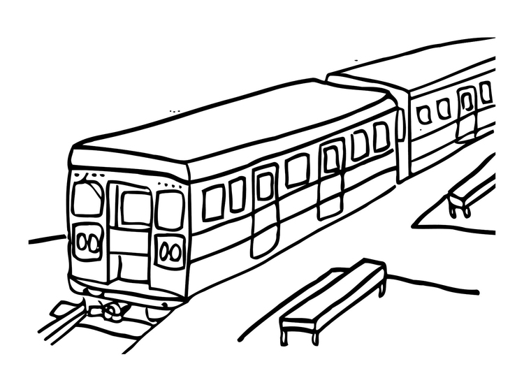 Coloriage train