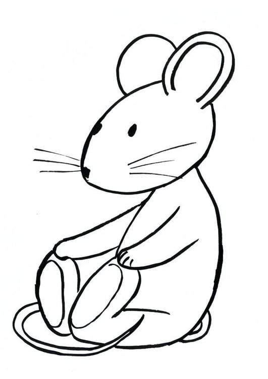 Coloriage Transi, la souris