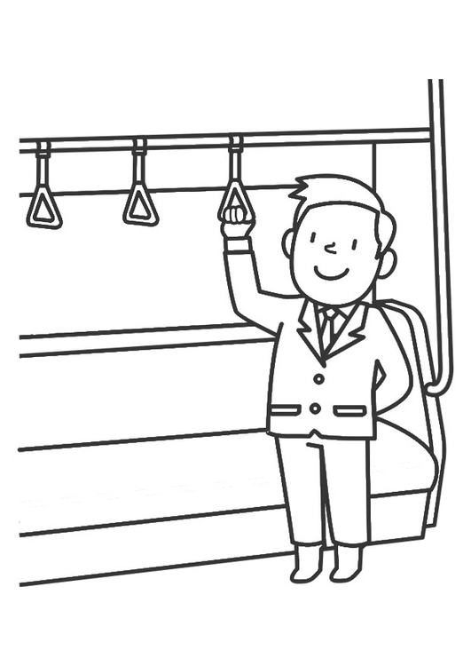 Coloriage transport en commun