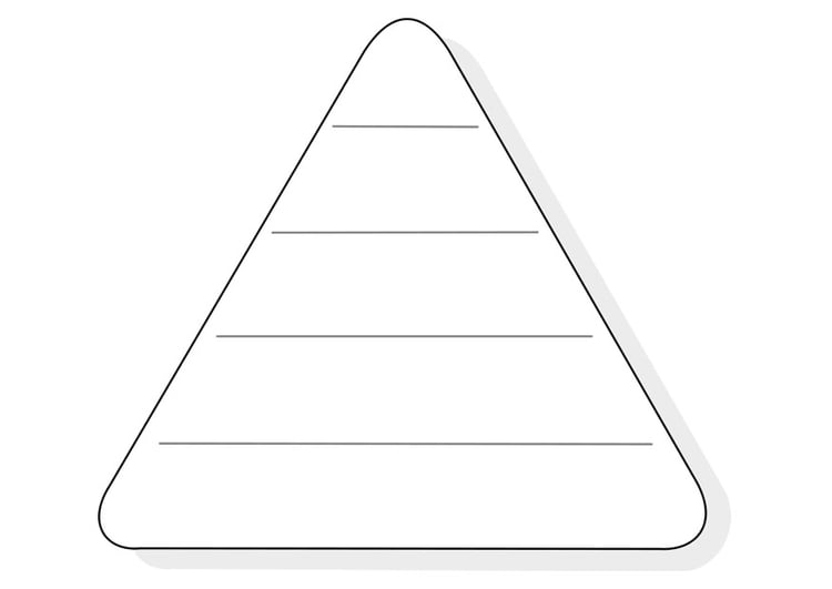 Coloriage triangle alimentaire vide