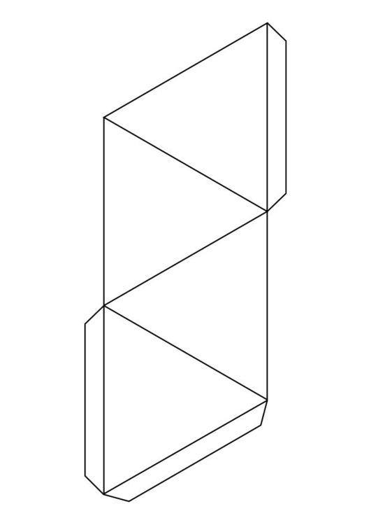 Coloriage triangle - pyramide