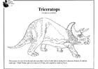 Coloriages triceratops