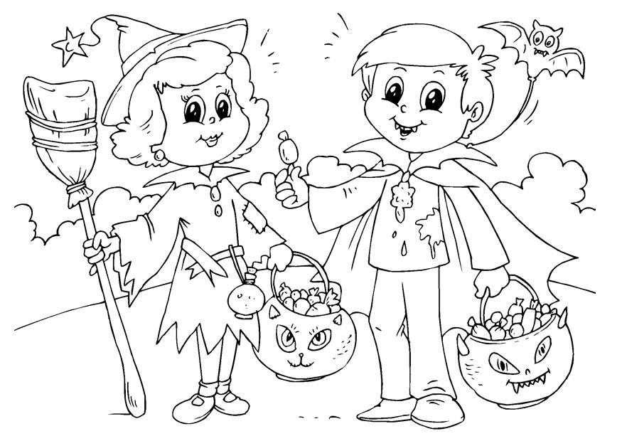 Coloriage trick of treat
