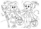 Coloriage trick of treat