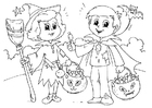 coloriage trick of treat