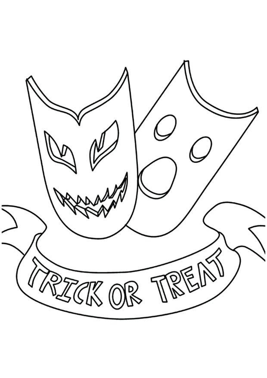 Coloriage trick or treat