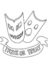 Coloriage trick or treat