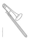 Coloriage trombone