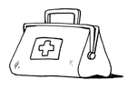 Coloriage trousse de premiers soins