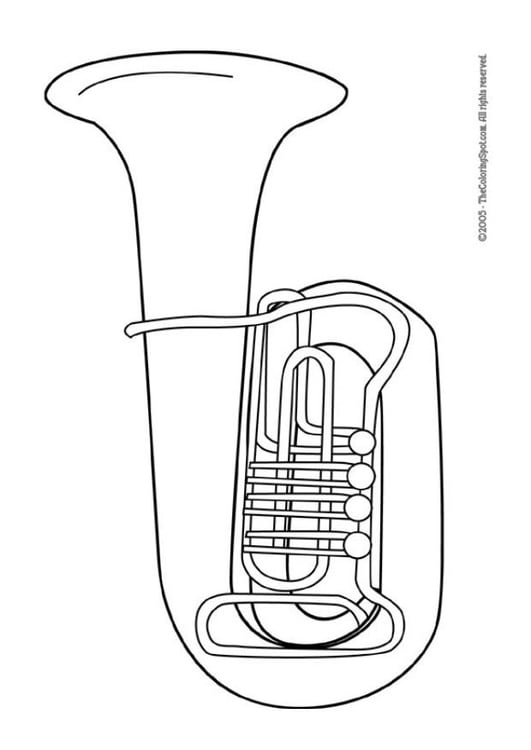 Coloriage tuba