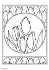 Coloriage tulipes