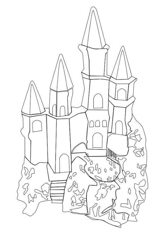 Coloriage un chateau