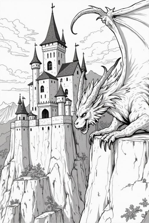 un dragon fÃ©roce garde le chÃ¢teau