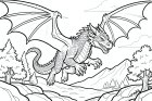 un dragon volant