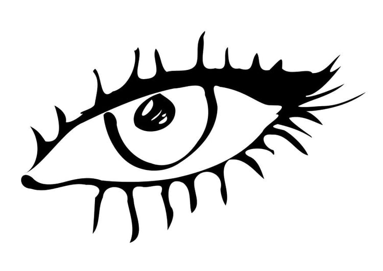 Coloriage un oeil