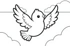 un petit oiseau dans l'air