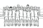 une équipe de football
