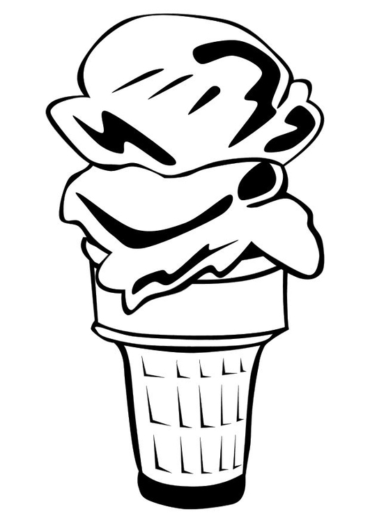 Coloriage une glace  Coloriages Gratuits à Imprimer  Dessin 10110