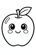 une pomme joyeuse