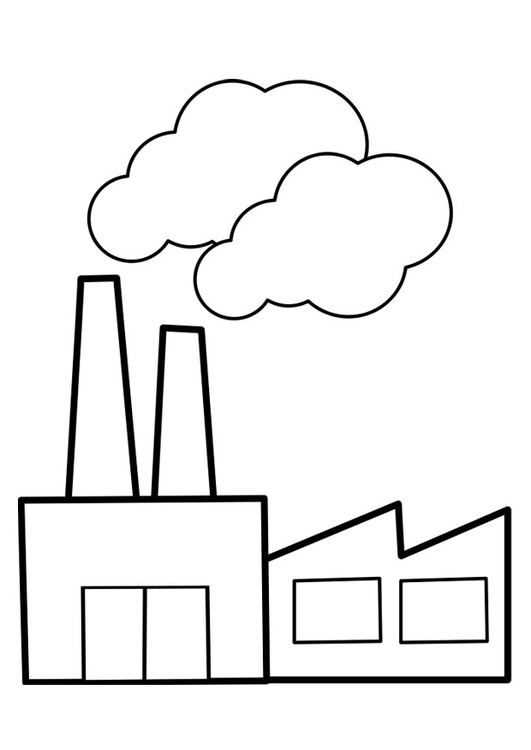 Coloriage usine