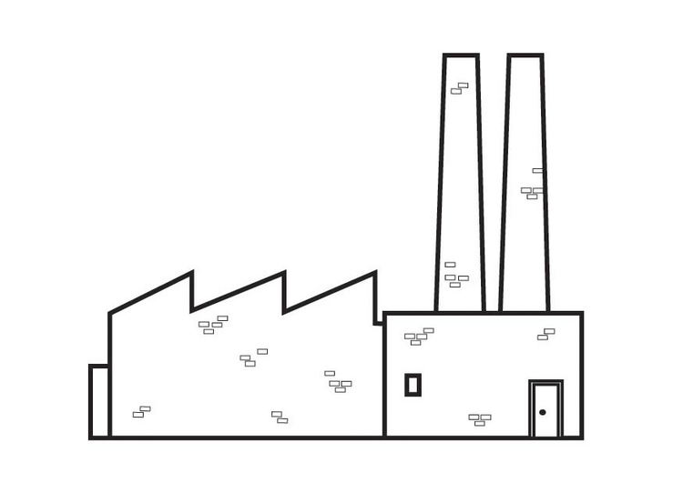 Coloriage usine