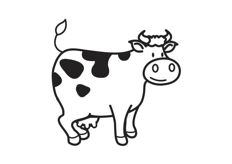 Coloriage Vache  Coloriages Gratuits à Imprimer  Dessin 17541