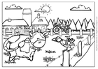coloriage vache