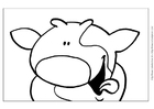 coloriage vache