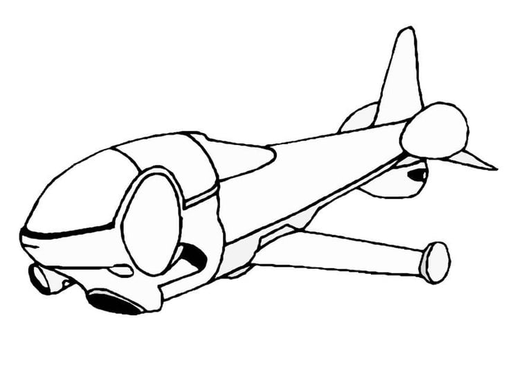 Coloriage vaisseau spatial