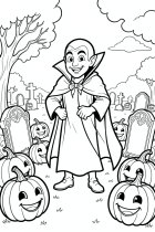 vampire dans le cimetière