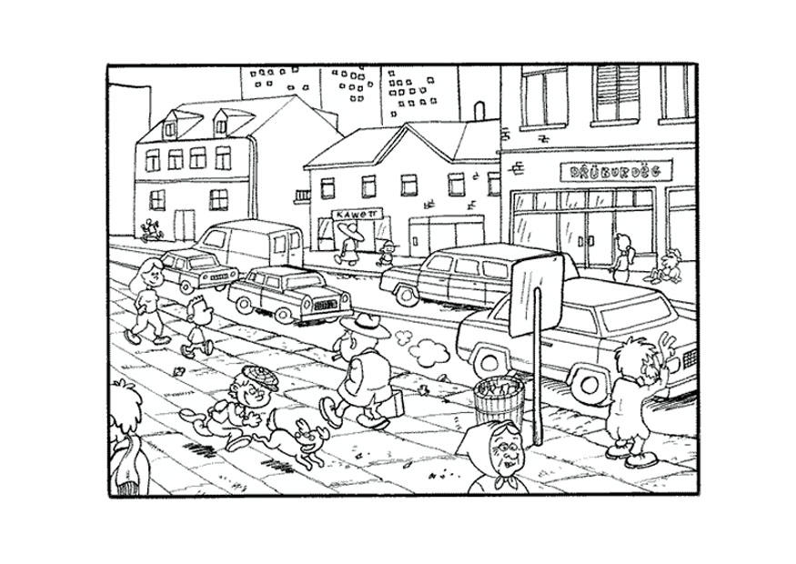 Coloriage ville  Coloriages Gratuits à Imprimer  Dessin 9537