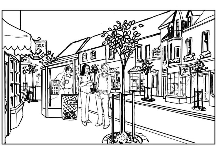 Coloriage ville  Coloriages Gratuits à Imprimer  Dessin 7536