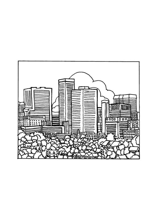 Coloriage ville