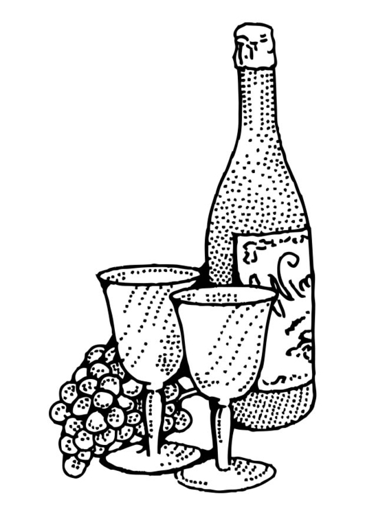 Coloriage vin  Coloriages Gratuits à Imprimer  Dessin 17427
