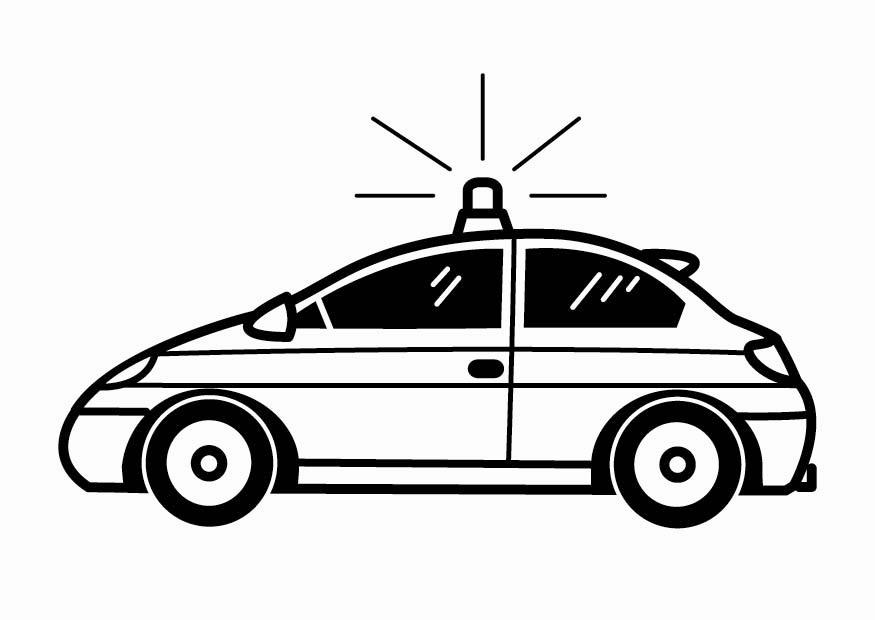 Coloriage voiture de police  Coloriages Gratuits à Imprimer  Dessin 24089