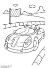 Coloriage voiture de sport