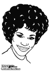 Coloriages Whitney Houston