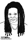 Coloriage Whoopi Goldberg