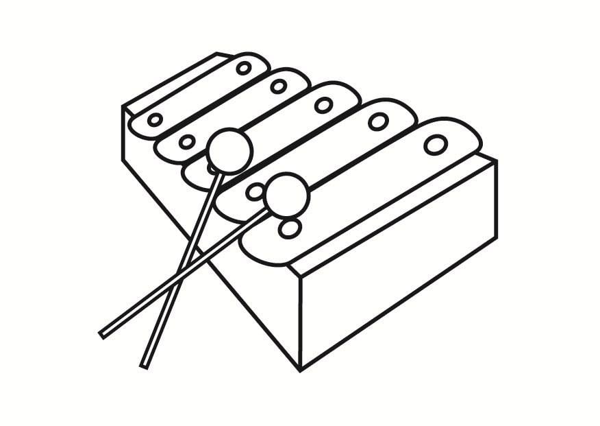 Coloriage xylophone - Coloriages Gratuits à Imprimer - Dessin 23334