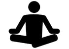 Coloriage yoga