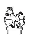 coloriage Zèbre