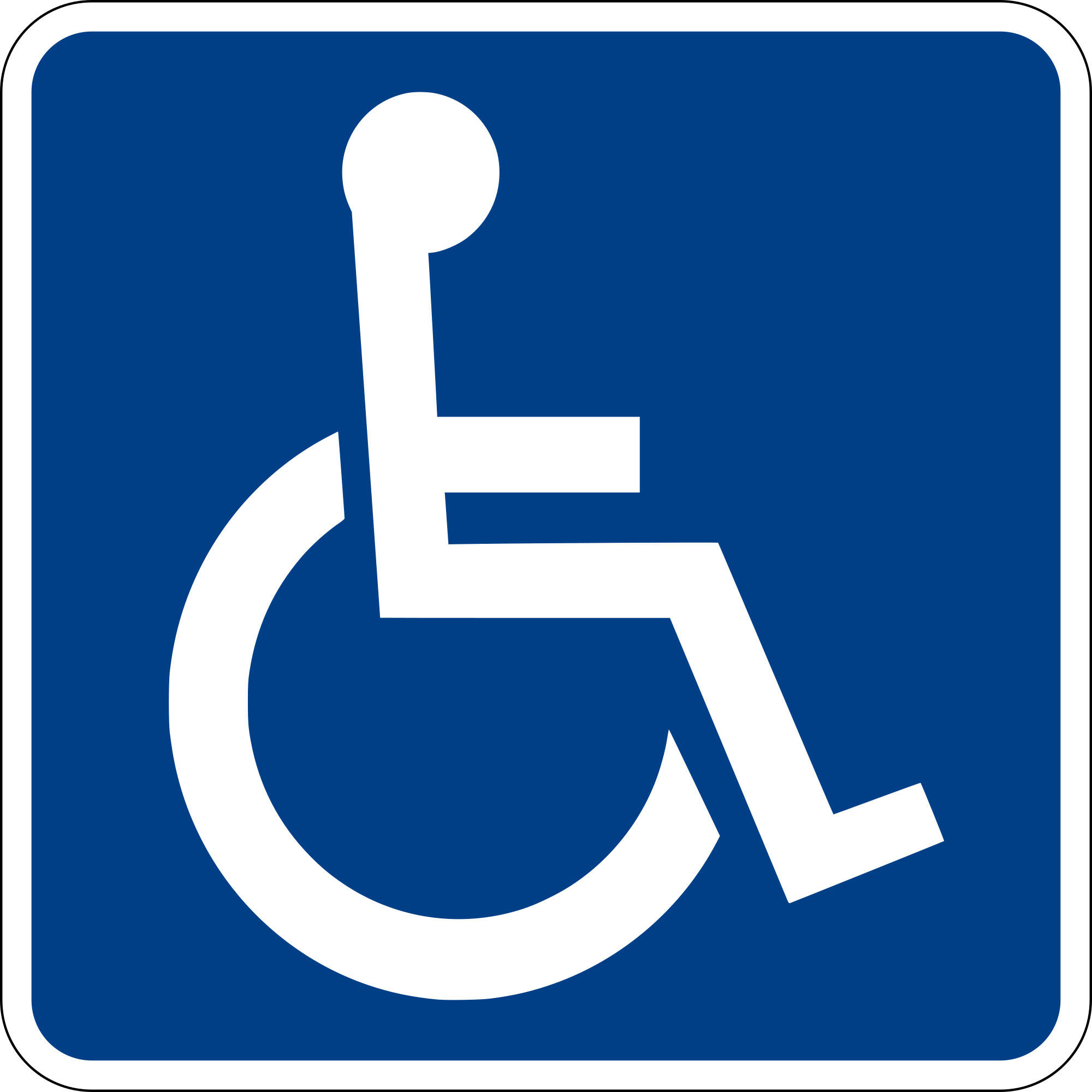 Image accessible pour fauteuils roulants