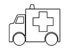 Coloriage ambulance