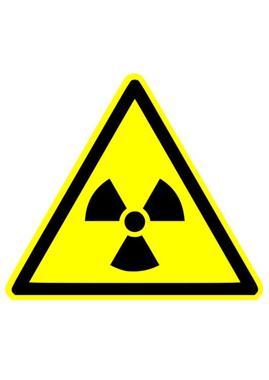 avertissement radioactif