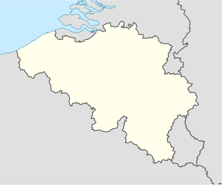 Image Belgique carte vierge