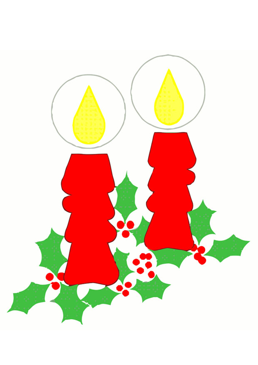 Image bougies de NoÃ«l